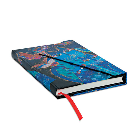 Blue Cats & Butterflies Defter (Manyetik Kapak)