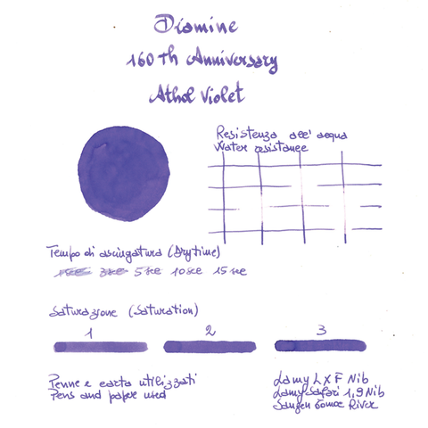 Diamine Ink 160.yıl Dolmakalem Mürekkebi Athol Violet 75 ml