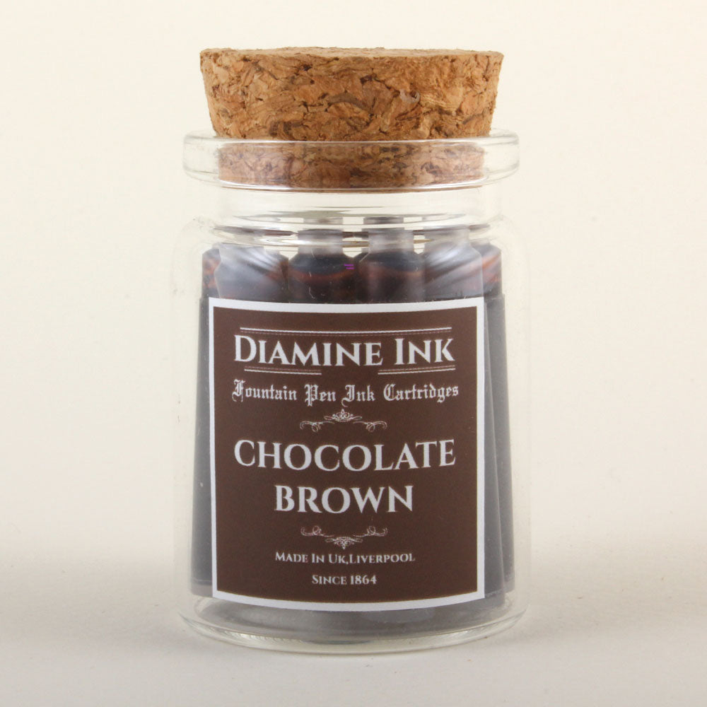 Diamine Chocolate Brown Kartuş (12 adet)