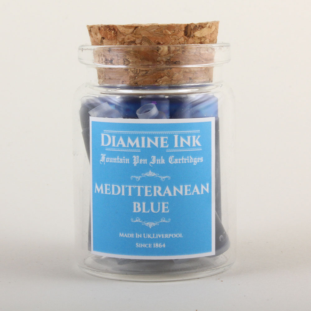 Diamine Mediterranean Blue Kartuş (12 adet)