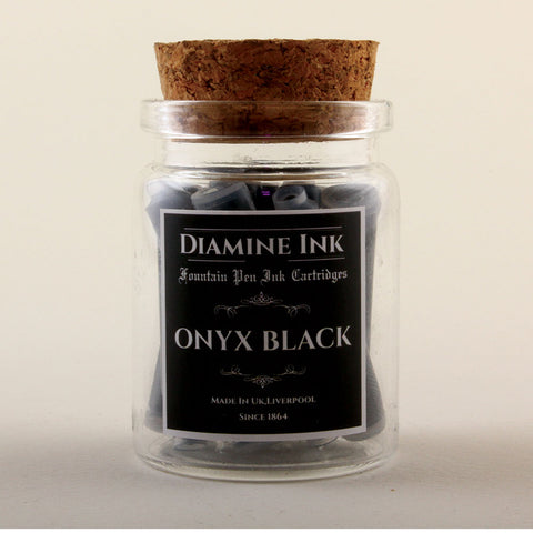 Diamine Onyx Black Kartuş (12 adet)