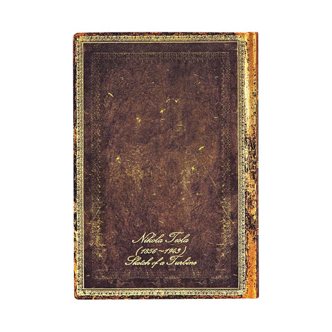 Tesla,Sketch of a Turbine Softcover Defter