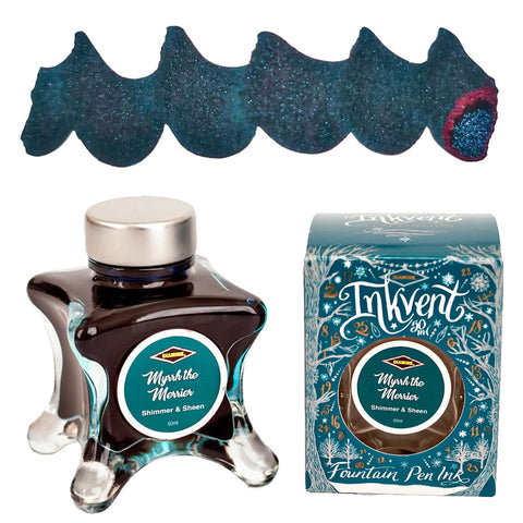 Diamine Inkvent Teal Edition Myrrh the Merrier Shimmer&Sheen Mürekkep