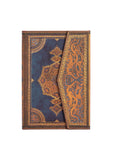 Safavid Indigo Manyetik Kapak Mini Çizgili Defter