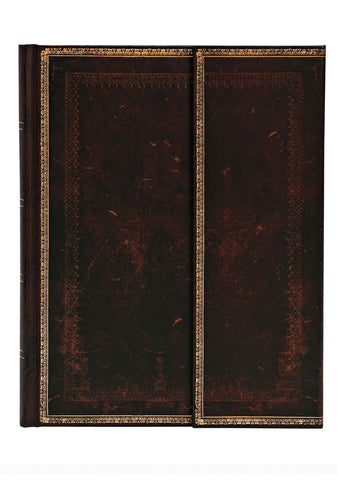 Black Moroccan Manyetik Kapak Ultra Defter