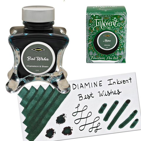 Diamine Inkvent Green Edition Chameleon Best Wishes Mürekkep