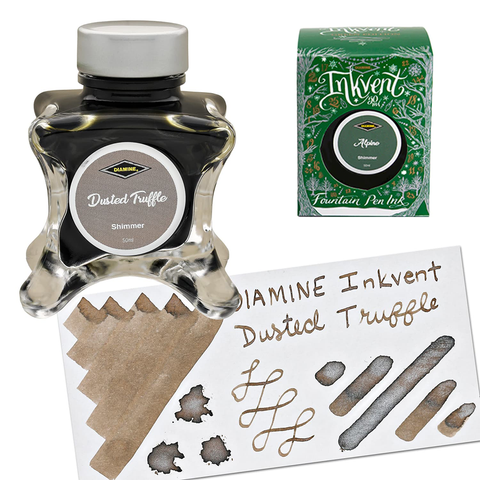 Diamine Inkvent Green Edition Shimmer Dusted Truffle Mürekkep