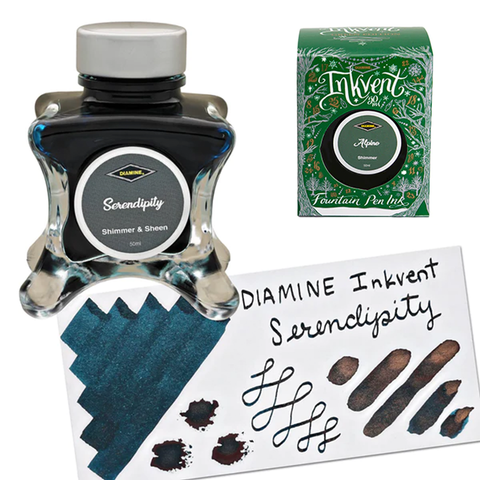 Diamine Inkvent Green Edition Shimmer Serendipity Mürekkep