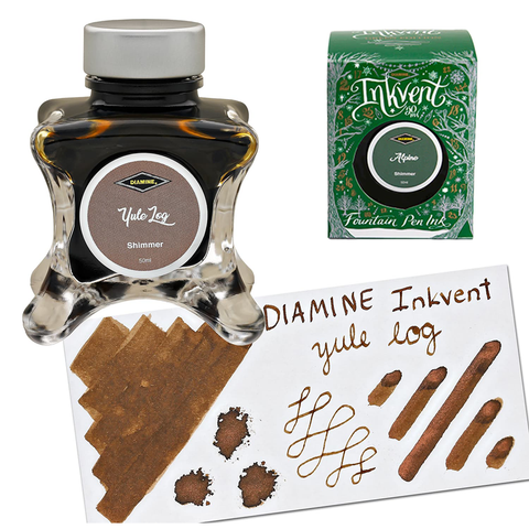 Diamine Inkvent Green Edition Shimmer Yule Log Mürekkep