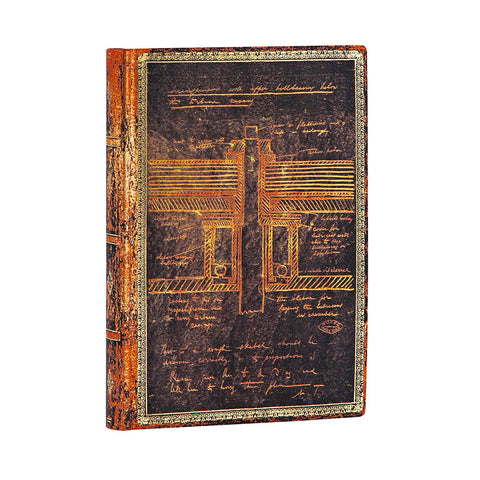 Tesla,Sketch of a Turbine Softcover Defter