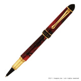 Serpens Rosso Nero Venato Roller Kalem