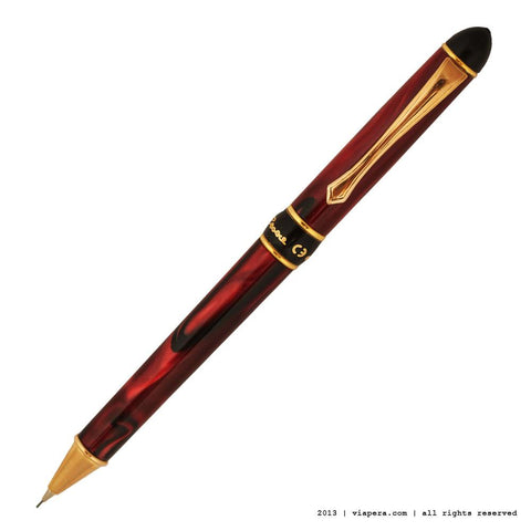 Serpens Rosso Nero Venato Versatil Kalem