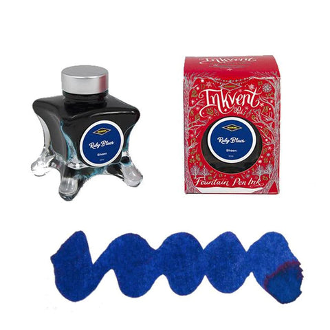 Diamine Inkvent Sheen Ruby Blue Mürekkep 2022