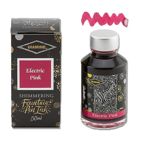 Diamine Ink Shimmering Mürekkep Electric Pink 2018