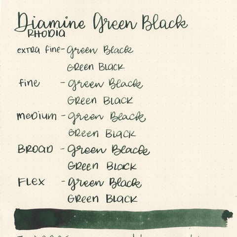 Diamine Dolmakalem Mürekkebi Green Black