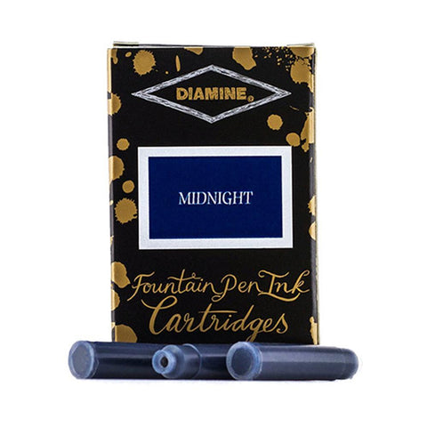 Diamine Midnight Kartuş (6 adet)