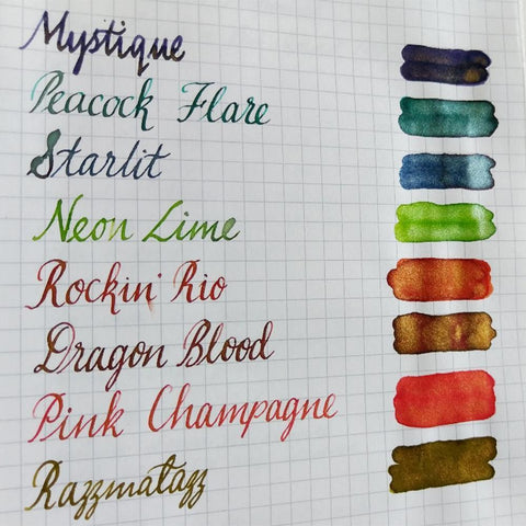 Diamine Ink Shimmering Mürekkep Peacock Flare 2020