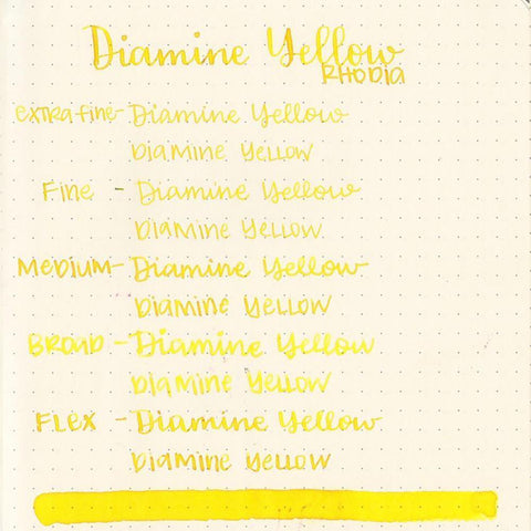 Diamine Dolmakalem Mürekkebi Yellow